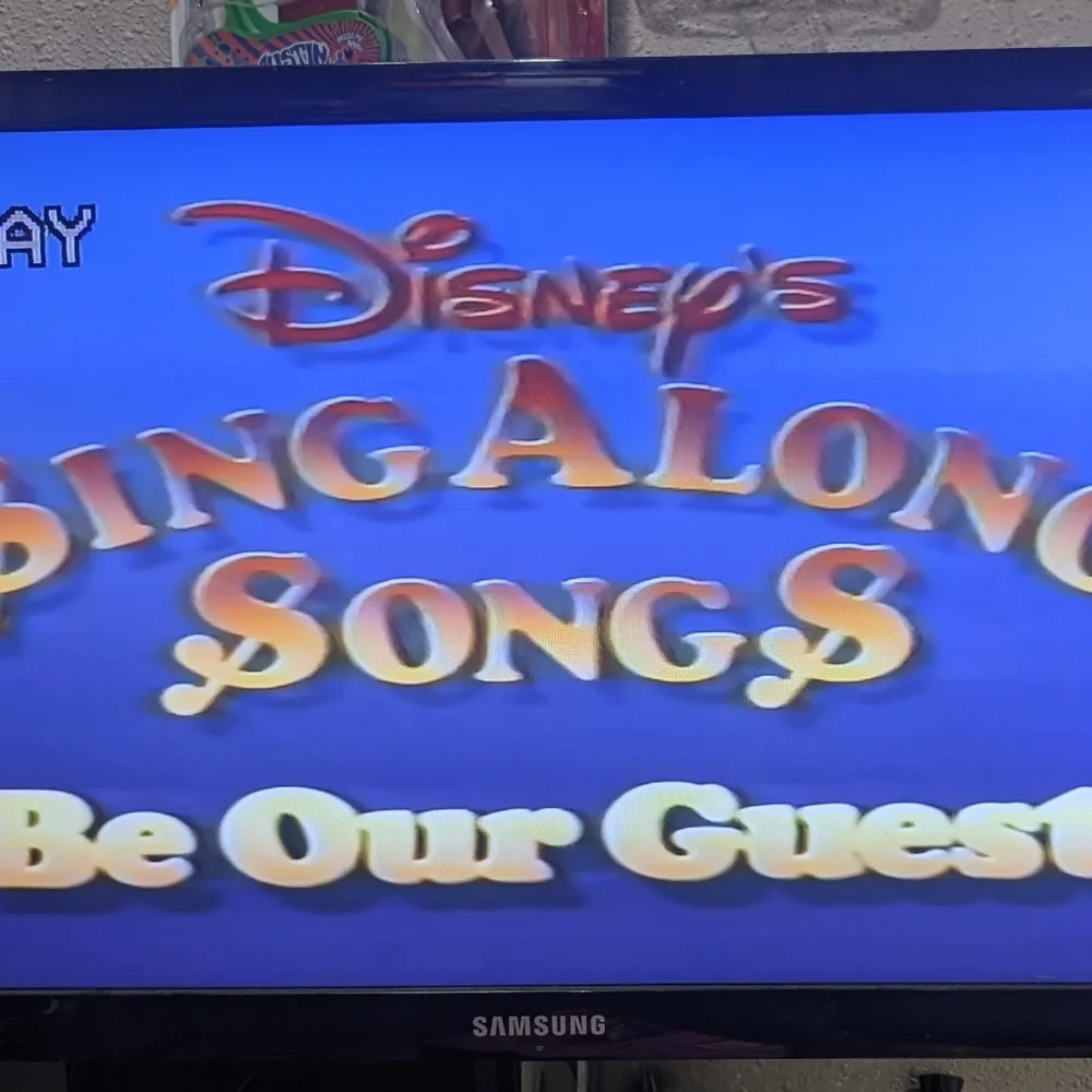Disney's Sing Along Songs Be Our Guest (1992) VHS cassette movie